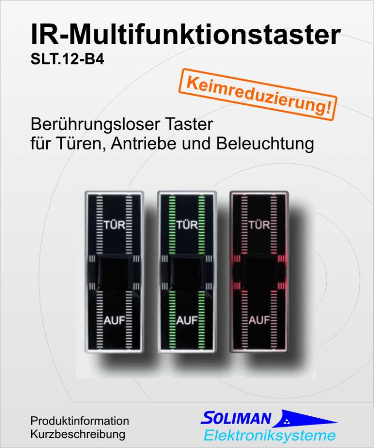 Infrarot-Taster/Schalter, berührungslose Türöffnung für Krankenhäuser
